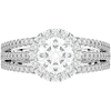 1.95CT.TW ROUND LAB DIAMOND HALO ENGAGEMENT RING - Nazarelle