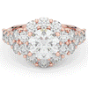 4.75CT.TW ROUND LAB DIAMOND HALO ENGAGEMENT RING - Nazarelle