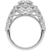 4.75CT.TW ROUND LAB DIAMOND HALO ENGAGEMENT RING - Nazarelle