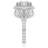 2.50CT.TW CUSHION LAB DIAMOND HALO ENGAGEMENT RING - Nazarelle