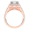 2.50CT.TW CUSHION LAB DIAMOND HALO ENGAGEMENT RING - Nazarelle