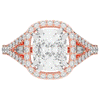 2.50CT.TW CUSHION LAB DIAMOND HALO ENGAGEMENT RING - Nazarelle