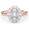 2.70CT.TW OVAL LAB DIAMOND HALO ENGAGEMENT RING - Nazarelle