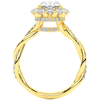 2.70CT.TW OVAL LAB DIAMOND HALO ENGAGEMENT RING - Nazarelle