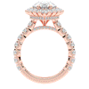 4.90CT.TW PEAR LAB DIAMOND HALO ENGAGEMENT RING - Nazarelle