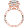 4.50CT.TW PRINCESS LAB DIAMOND HALO ENGAGEMENT RING - Nazarelle