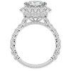 4.50CT.TW PRINCESS LAB DIAMOND HALO ENGAGEMENT RING - Nazarelle