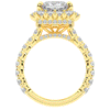 4.50CT.TW PRINCESS LAB DIAMOND HALO ENGAGEMENT RING - Nazarelle