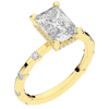 2.60CT.TW RADIANT LAB DIAMOND UNDERHALO SOLITAIRE ENGAGEMENT RING - Nazarelle