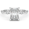 2.60CT.TW RADIANT LAB DIAMOND UNDERHALO SOLITAIRE ENGAGEMENT RING - Nazarelle