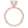 2.60CT.TW RADIANT LAB DIAMOND UNDERHALO SOLITAIRE ENGAGEMENT RING - Nazarelle