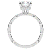 2.60CT.TW RADIANT LAB DIAMOND UNDERHALO SOLITAIRE ENGAGEMENT RING - Nazarelle