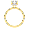 2.60CT.TW RADIANT LAB DIAMOND UNDERHALO SOLITAIRE ENGAGEMENT RING - Nazarelle