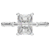 2.60CT.TW RADIANT LAB DIAMOND UNDERHALO SOLITAIRE ENGAGEMENT RING - Nazarelle