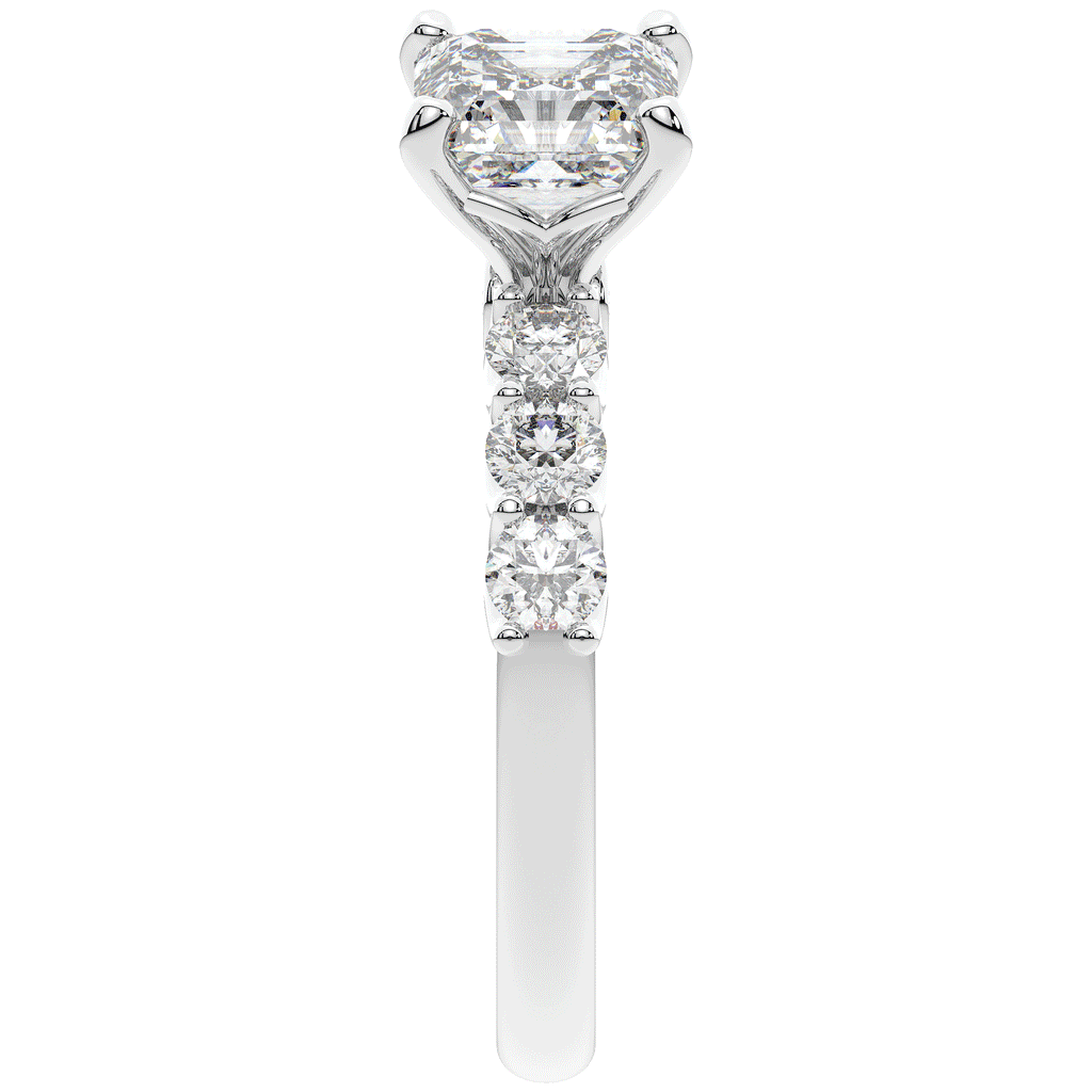 2.60CT.TW ASSCHER LAB DIAMOND SOLITAIRE ENGAGEMENT RING - Nazarelle