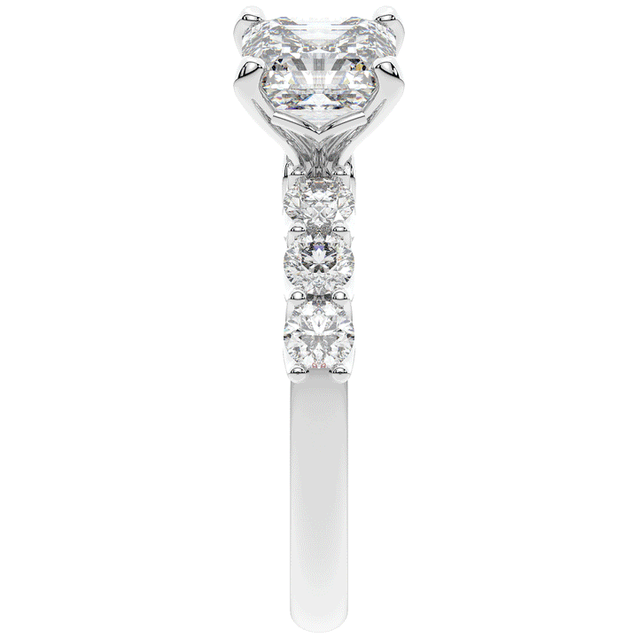 2.60CT.TW ASSCHER LAB DIAMOND SOLITAIRE ENGAGEMENT RING - Nazarelle