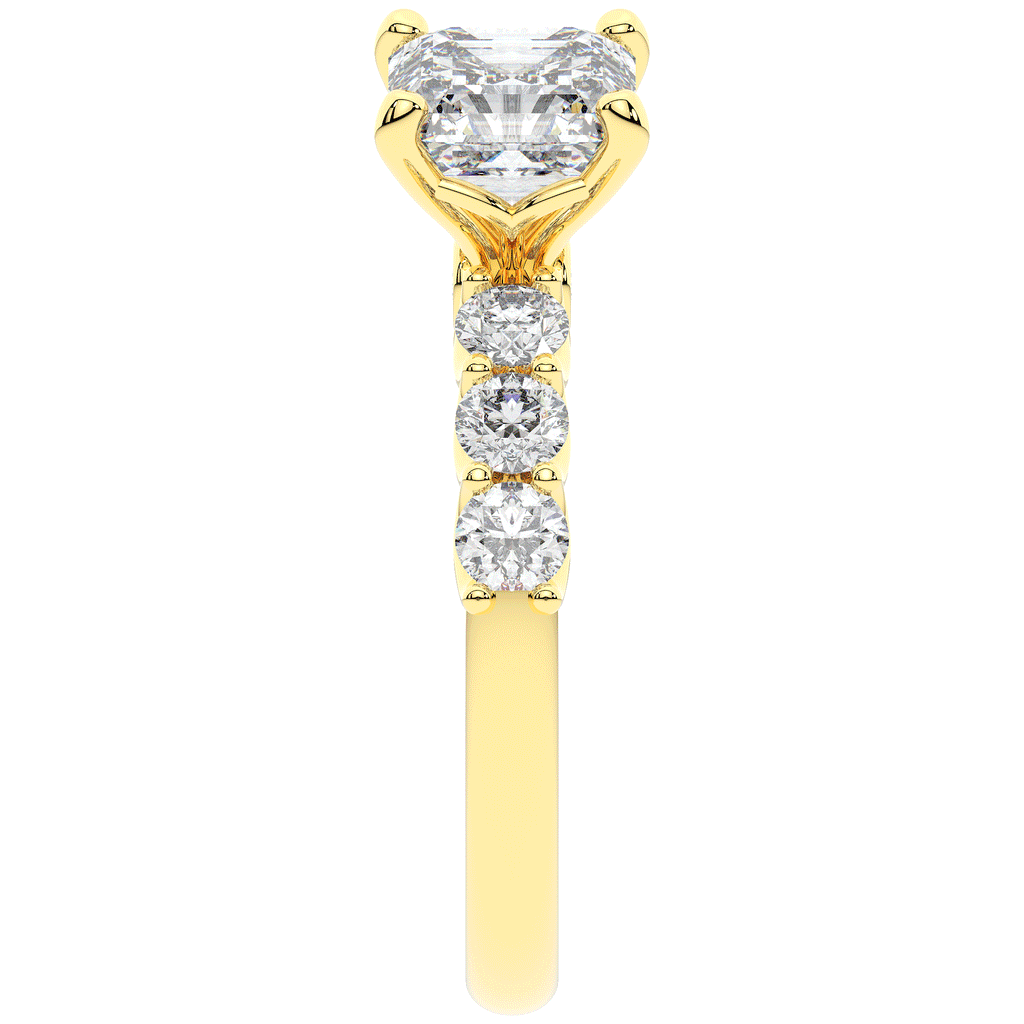 2.60CT.TW ASSCHER LAB DIAMOND SOLITAIRE ENGAGEMENT RING - Nazarelle