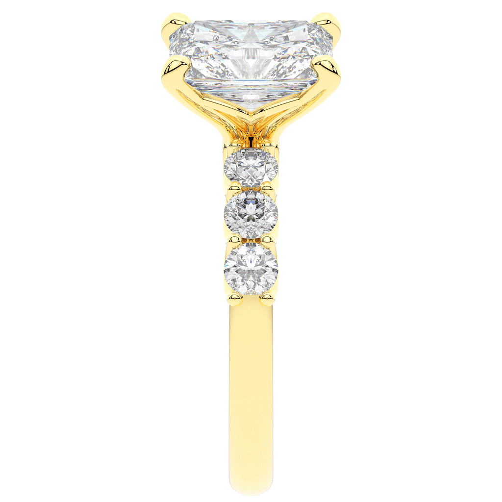 2.60CT.TW RADIANT LAB DIAMOND SOLITAIRE ENGAGEMENT RING - Nazarelle