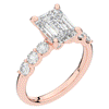 2.60CT.TW EMERALD CUT LAB DIAMOND SOLITAIRE ENGAGEMENT RING - Nazarelle