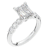 2.60CT.TW EMERALD CUT LAB DIAMOND SOLITAIRE ENGAGEMENT RING - Nazarelle