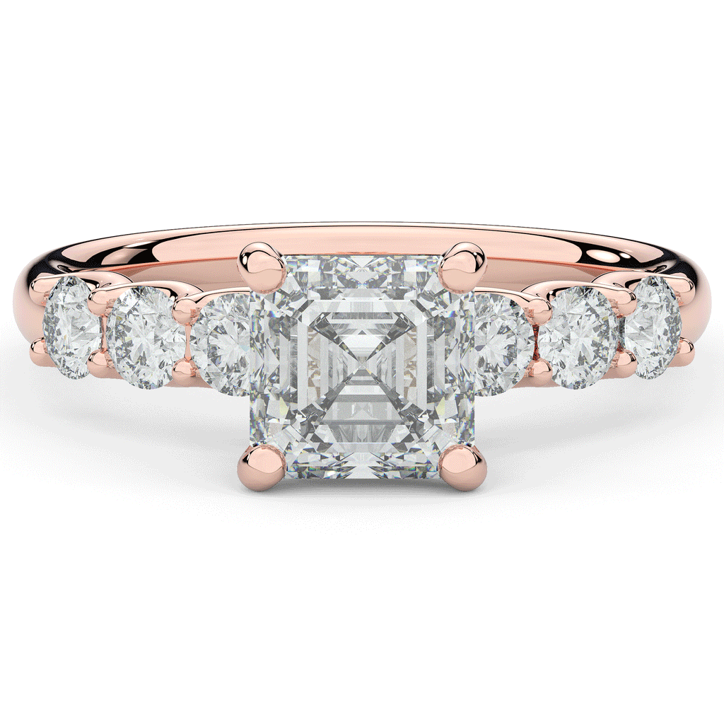 2.60CT.TW ASSCHER LAB DIAMOND SOLITAIRE ENGAGEMENT RING - Nazarelle