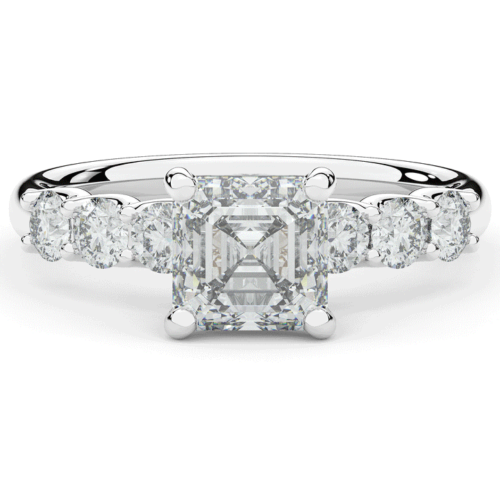 2.60CT.TW ASSCHER LAB DIAMOND SOLITAIRE ENGAGEMENT RING - Nazarelle