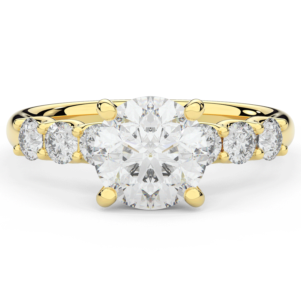 2.60CT.TW ROUND LAB DIAMOND SOLITAIRE ENGAGEMENT RING - Nazarelle