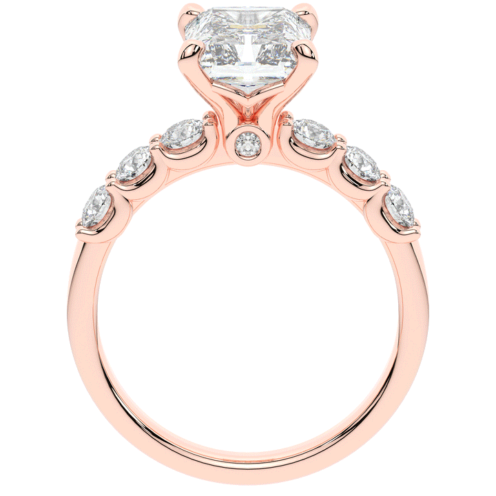 2.60CT.TW RADIANT LAB DIAMOND SOLITAIRE ENGAGEMENT RING - Nazarelle