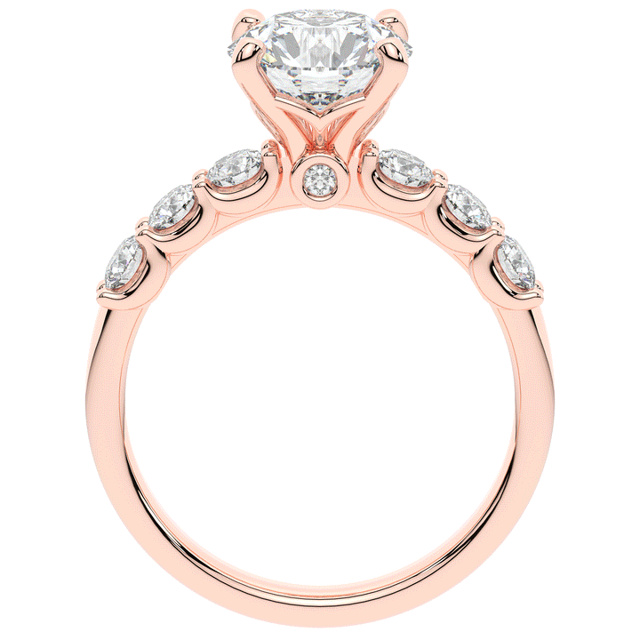 2.60CT.TW ROUND LAB DIAMOND SOLITAIRE ENGAGEMENT RING - Nazarelle