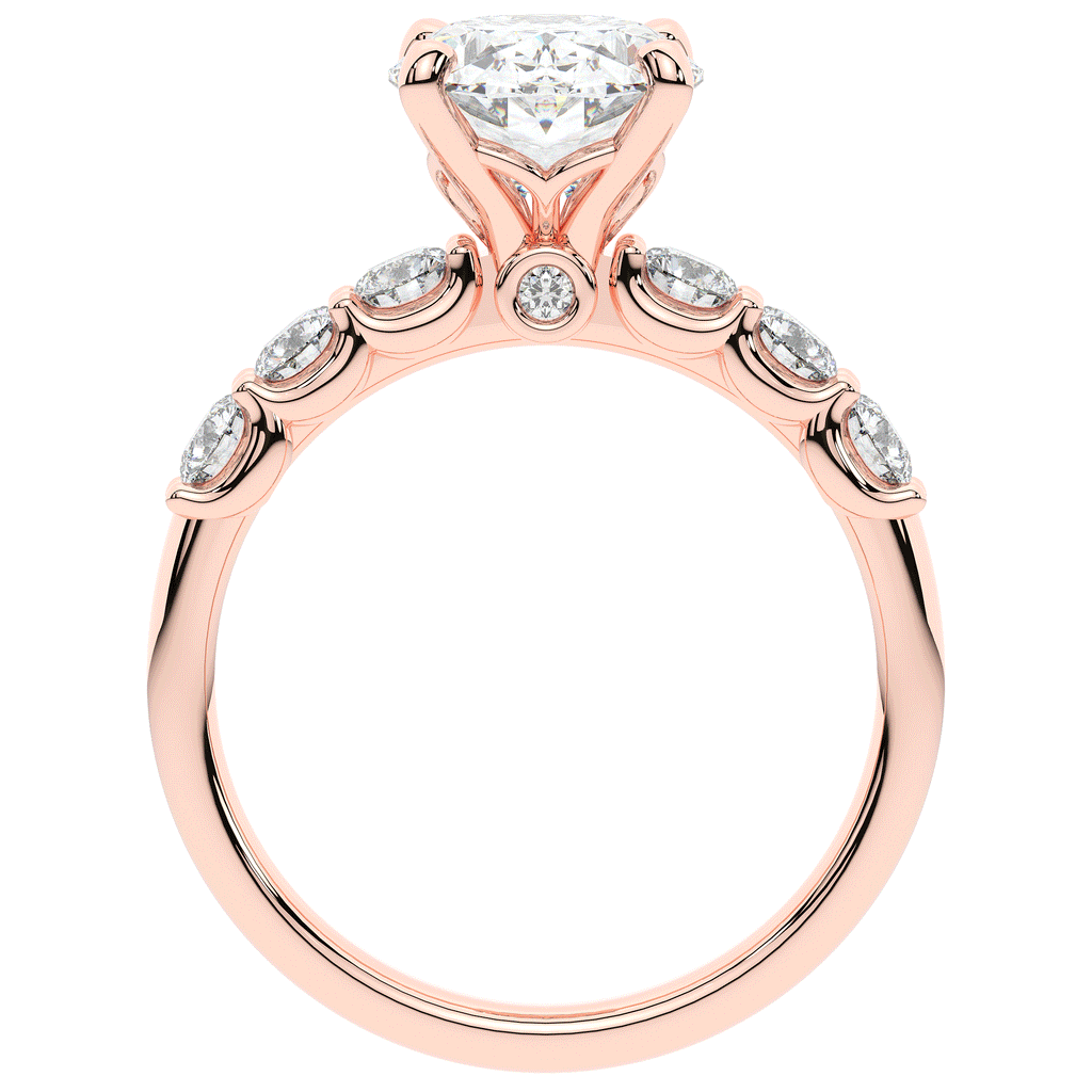 2.60CT.TW OVAL LAB DIAMOND SOLITAIRE ENGAGMENT RING - Nazarelle