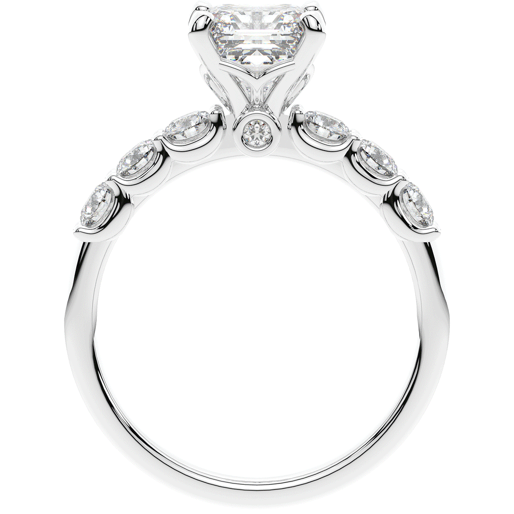 2.60CT.TW ASSCHER LAB DIAMOND SOLITAIRE ENGAGEMENT RING - Nazarelle