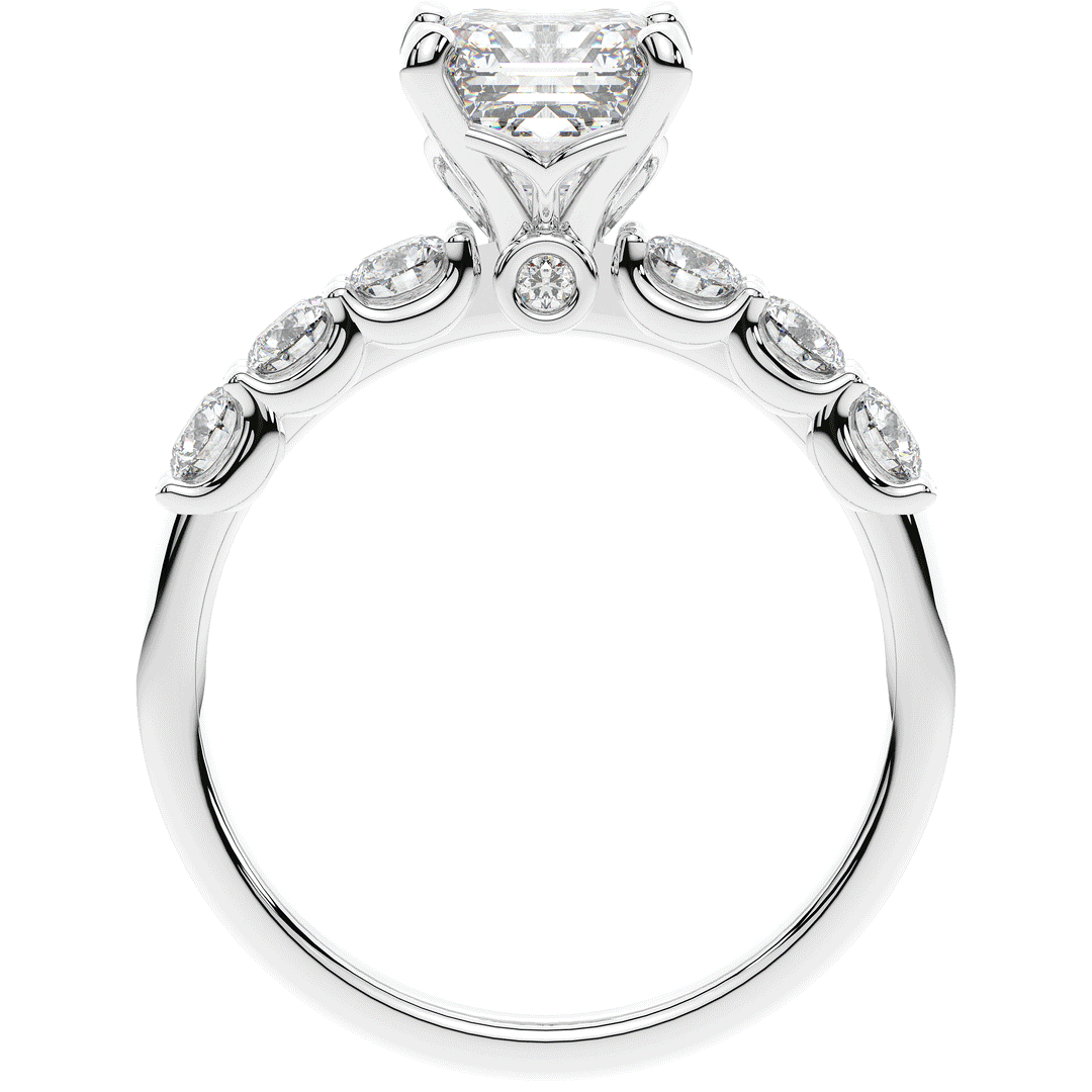 2.60CT.TW ASSCHER LAB DIAMOND SOLITAIRE ENGAGEMENT RING - Nazarelle