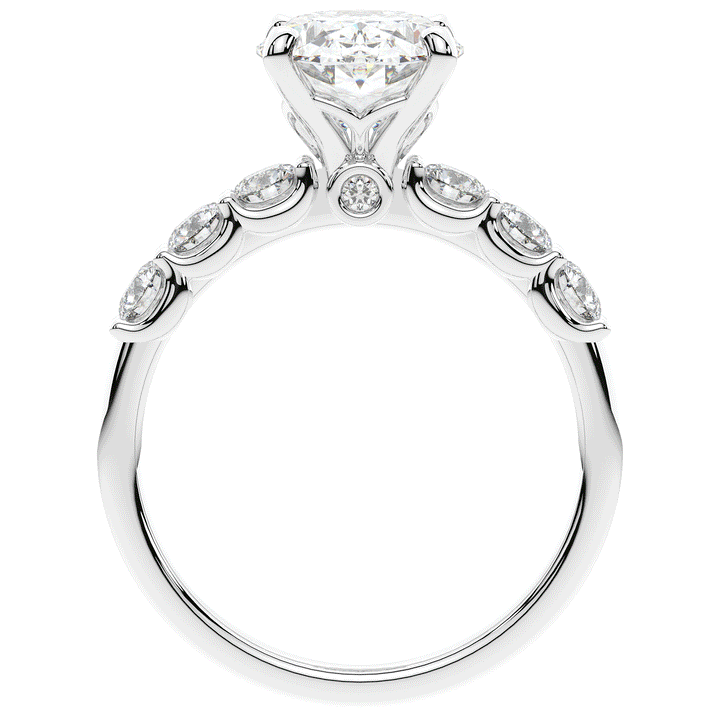 2.60CT.TW OVAL LAB DIAMOND SOLITAIRE ENGAGMENT RING - Nazarelle