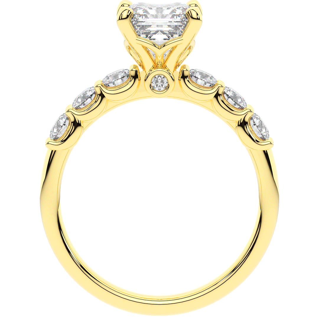 2.60CT.TW ASSCHER LAB DIAMOND SOLITAIRE ENGAGEMENT RING - Nazarelle