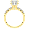 2.60CT.TW RADIANT LAB DIAMOND SOLITAIRE ENGAGEMENT RING - Nazarelle