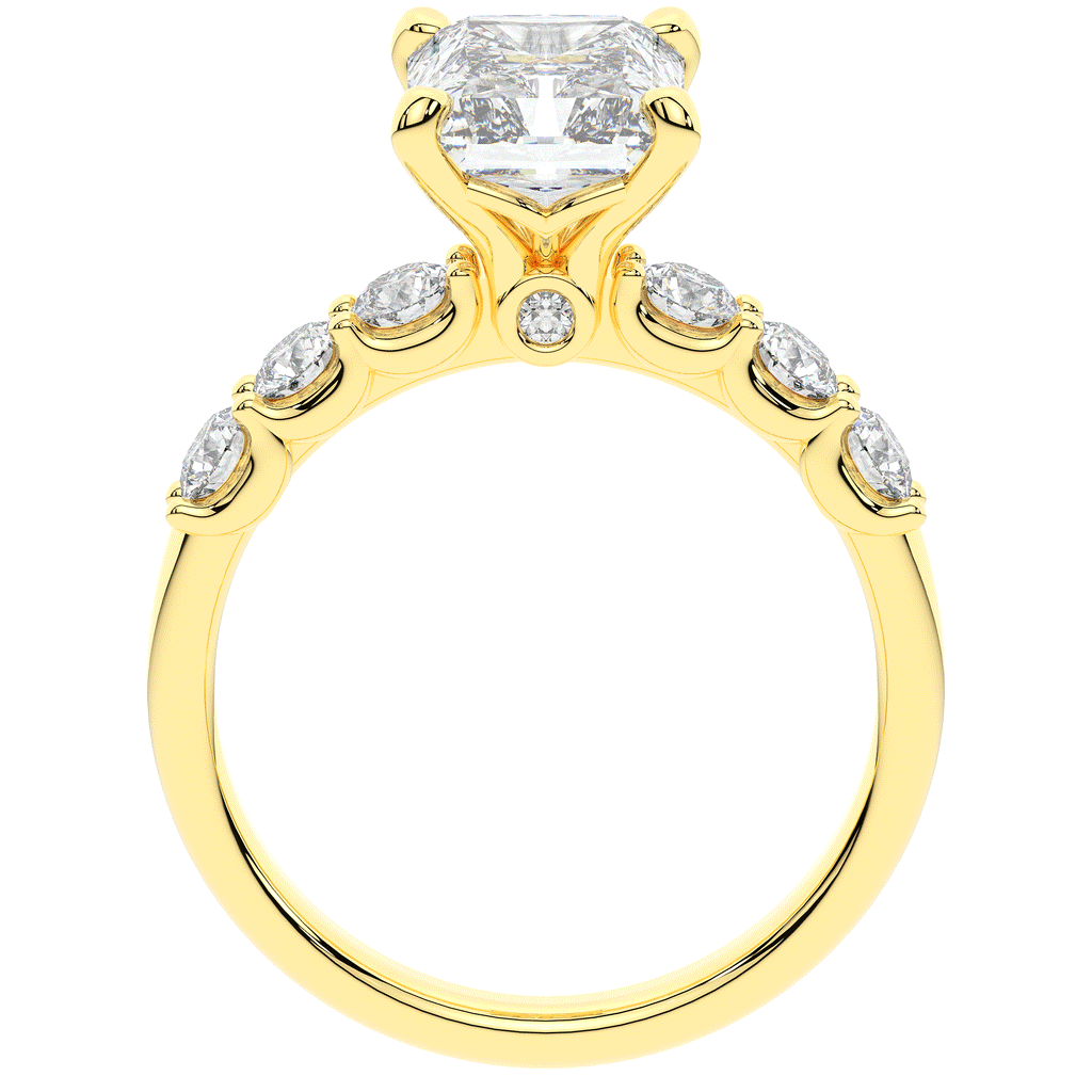 2.60CT.TW RADIANT LAB DIAMOND SOLITAIRE ENGAGEMENT RING - Nazarelle