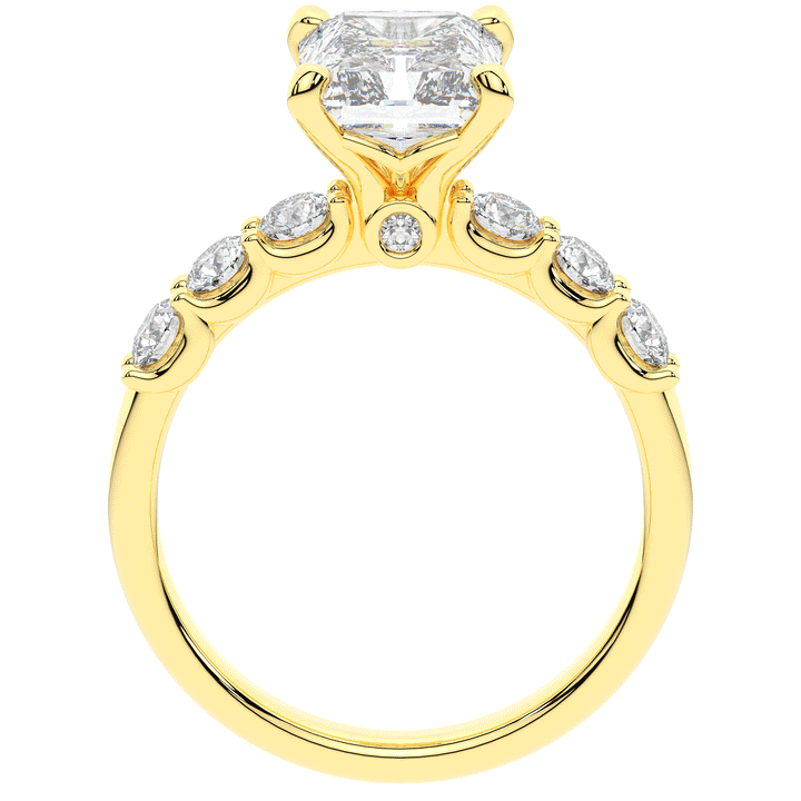 2.60CT.TW RADIANT LAB DIAMOND SOLITAIRE ENGAGEMENT RING - Nazarelle