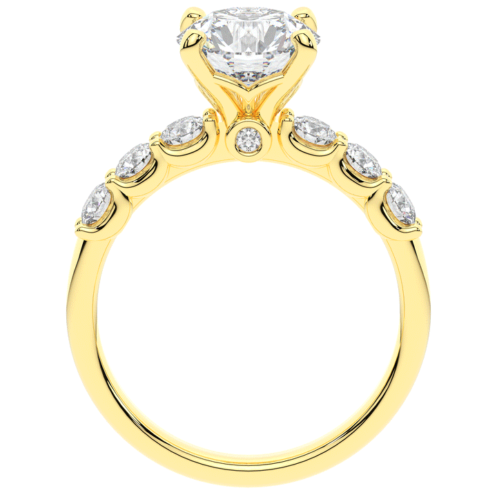 2.60CT.TW ROUND LAB DIAMOND SOLITAIRE ENGAGEMENT RING - Nazarelle