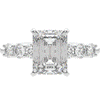 2.60CT.TW EMERALD CUT LAB DIAMOND SOLITAIRE ENGAGEMENT RING - Nazarelle