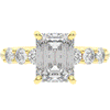 2.60CT.TW EMERALD CUT LAB DIAMOND SOLITAIRE ENGAGEMENT RING - Nazarelle