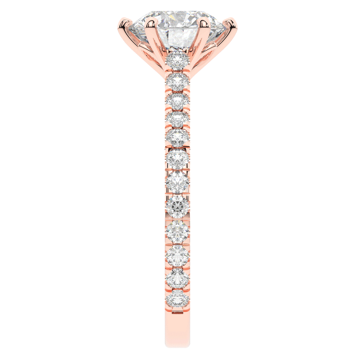 2.00CT.TW ROUND LAB DIAMOND SOLITAIRE ENGAGEMENT RING - Nazarelle