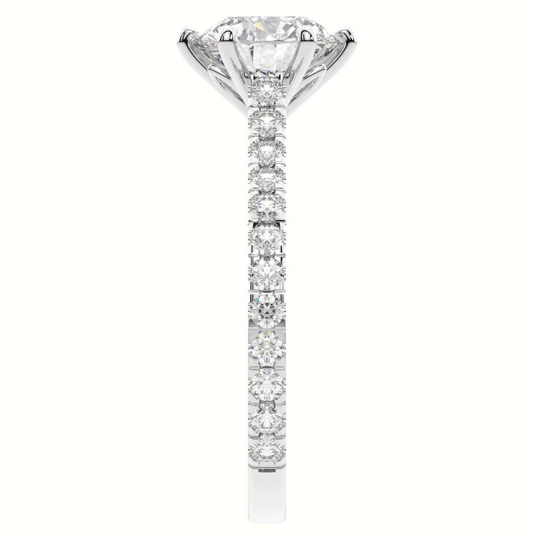 2.00CT.TW ROUND LAB DIAMOND SOLITAIRE ENGAGEMENT RING - Nazarelle