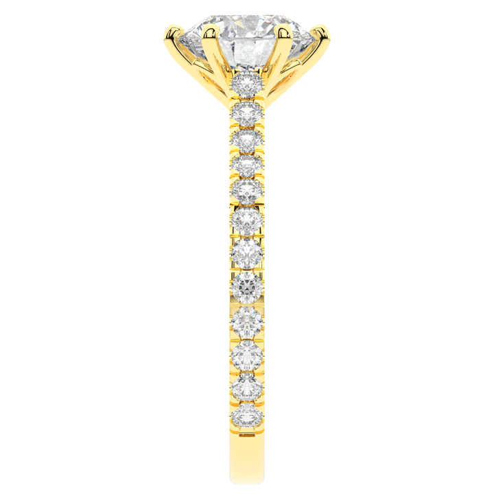 2.00CT.TW ROUND LAB DIAMOND SOLITAIRE ENGAGEMENT RING - Nazarelle