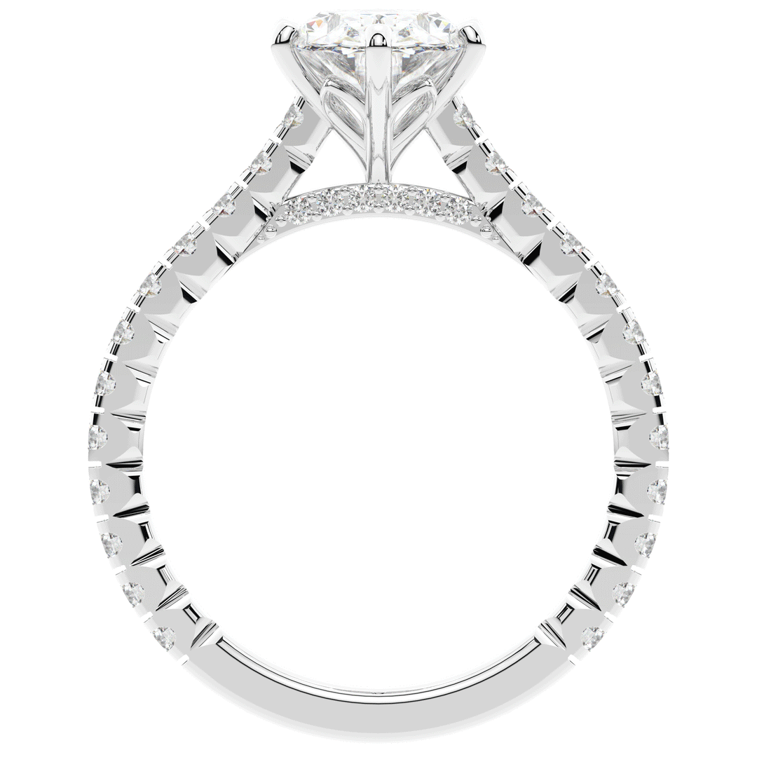 2.00CT.TW OVAL LAB DIAMOND SOLITAIRE ENGAGEMENT RING - Nazarelle