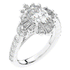 3.10CT.TW OVAL LAB DIAMOND HALO ENGAGEMENT RING - Nazarelle