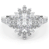 3.10CT.TW OVAL LAB DIAMOND HALO ENGAGEMENT RING - Nazarelle