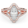 2.70CT.TW MARQUISE LAB DIAMOND HALO ENGAGEMENT RING - Nazarelle