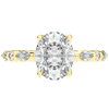 3.10CT.TW OVAL LAB DIAMOND SOLITAIRE ENGAGEMENT RING - Nazarelle