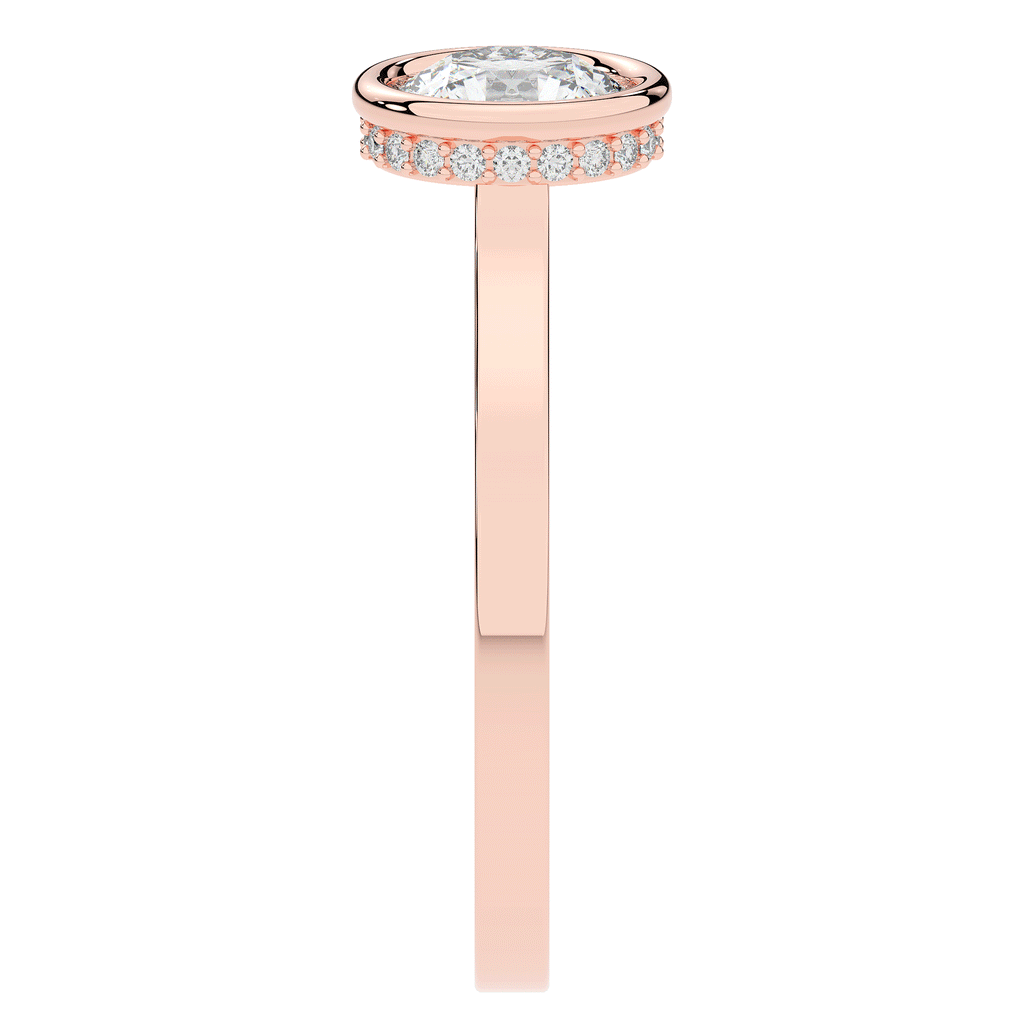 1.40CT.TW ROUND LAB DIAMOND SOLITAIRE ENGAGEMENT RING - Nazarelle