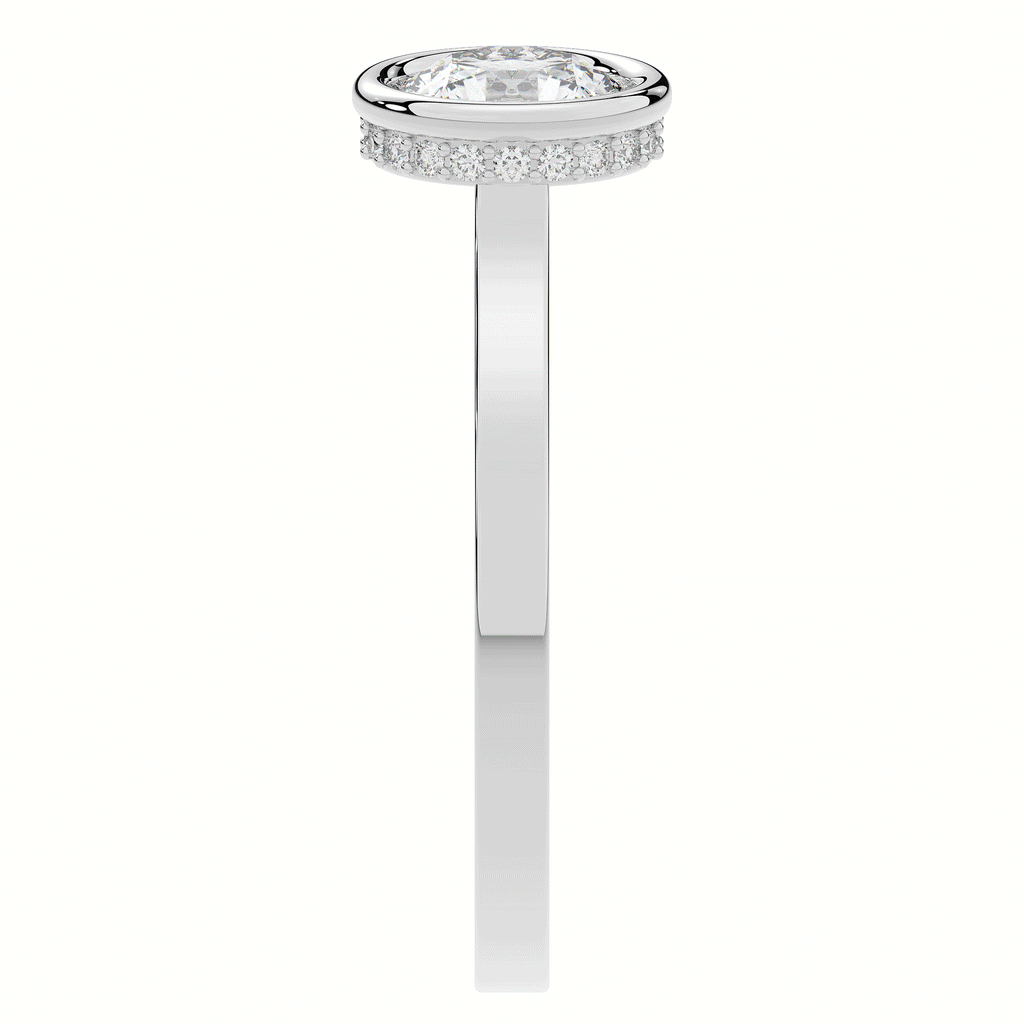 1.40CT.TW ROUND LAB DIAMOND SOLITAIRE ENGAGEMENT RING - Nazarelle